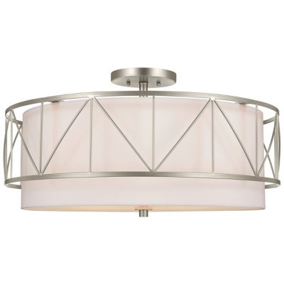 Kichler Birkleigh Semi-Flushmount Light - Color: Silver - Size: 4 light - 5