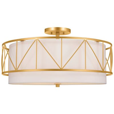 Kichler Birkleigh Semi-Flushmount Light - Color: Gold - Size: 4 light - 520