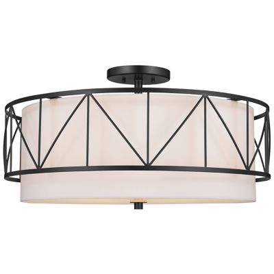 Kichler Birkleigh Semi-Flushmount Light - Color: Black - Size: 4 light - 52