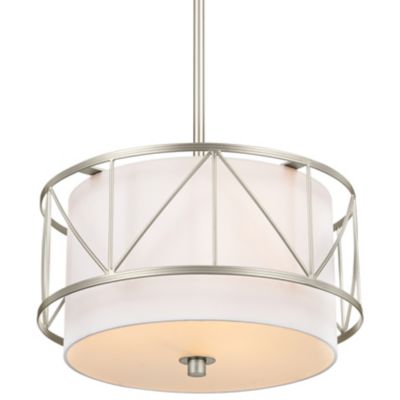 Kichler Birkleigh Pendant/Semi-Flushmount Light - Color: Silver - Size: 14