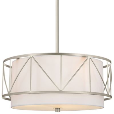 Kichler Birkleigh Pendant/Semi-Flushmount Light - Color: Silver - Size: 18