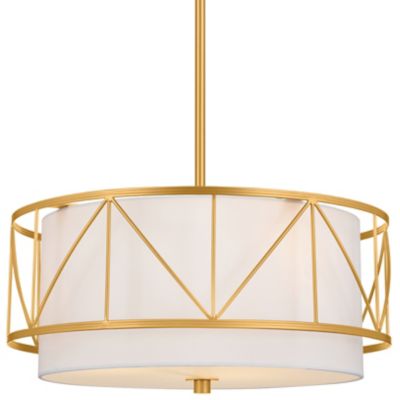 Kichler Birkleigh Pendant/Semi-Flushmount Light - Color: Gold - Size: 18