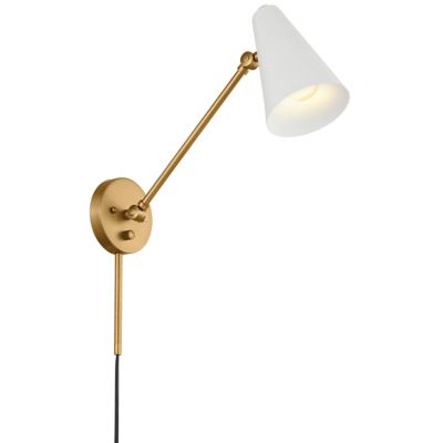 Kichler Sylvia Wall Sconce - Color: Brass - Size: 1 light - 52485NBRW