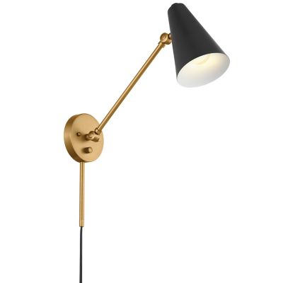 Kichler Sylvia Wall Sconce - Color: Brass - Size: 1 light - 52485NBRB