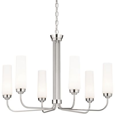 Kichler Truby Chandelier - Color: Silver - Size: 6 light - 52480PN