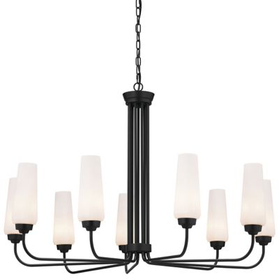 Kichler Truby Chandelier - Color: Black - Size: 9 light - 52481BK