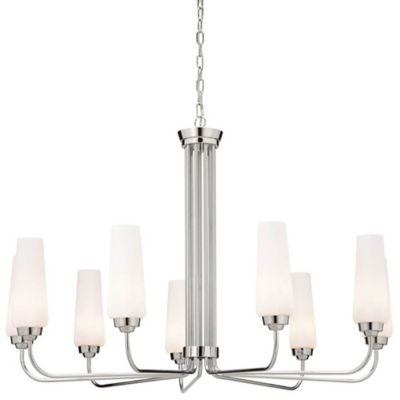 Kichler Truby Chandelier - Color: Silver - Size: 9 light - 52481PN