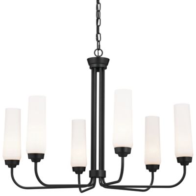 Kichler Truby Chandelier - Color: Black - Size: 6 light - 52480BK