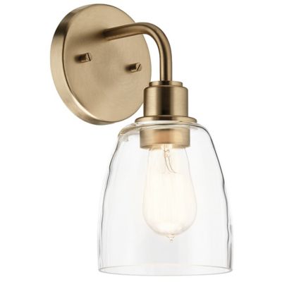 Kichler Meller Bath Wall Sconce - Color: Gold - Size: 1 light - 55100CPZ