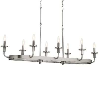 Kichler Vetivene Linear Chandelier - Color: Silver - Size: 8 light - 52453C