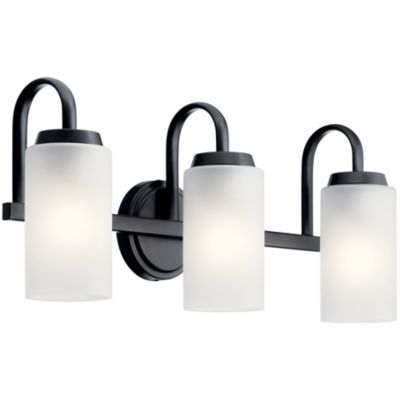 Kichler Kennewick Vanity Light - Color: Black - Size: 3 light - 55087BK