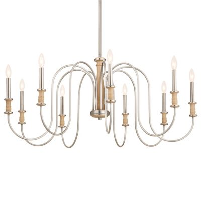 Kichler Karthe Chandelier - Color: Silver - Size: 9 light - 52471NI