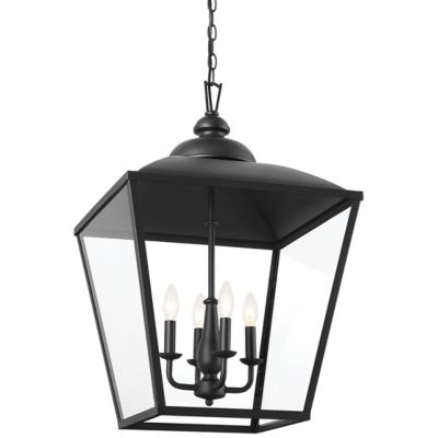 Kichler Dame Pendant Light - Color: Black - Size: 4 light - 52475BKT