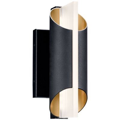 Kichler Astalis LED Outdoor Wall Sconce - Color: Black - Size: 12 - 5907