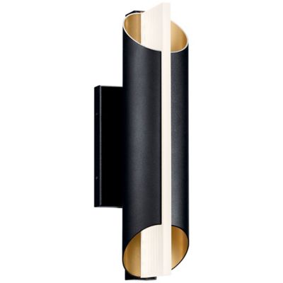 Kichler Astalis LED Outdoor Wall Sconce - Color: Black - Size: 16 - 5907