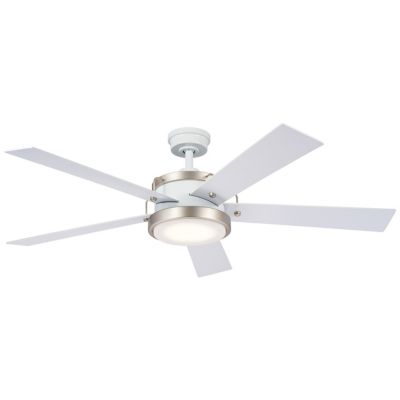 Kichler Salvo LED Ceiling Fan - Color: White - Number of Blades: 5 - Blade 