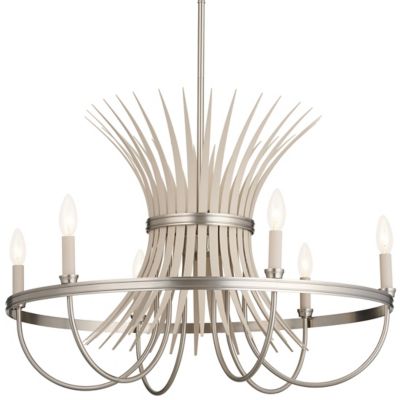 Kichler Baile Chandelier - Color: Grey - Size: 6 light - 52458NI