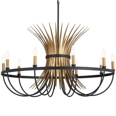 Kichler Baile Chandelier - Color: Brass - Size: 10 light - 52459BK