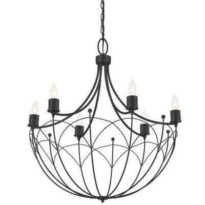 Kichler Topiary Chandelier - Color: Black - Size: 6 light - 52462BKT