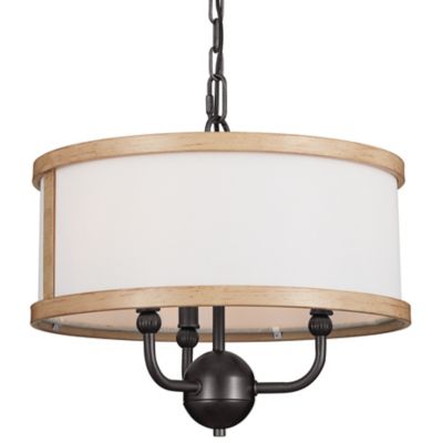 Kichler Heddle Chandelier - Color: Grey - Size: 3 light - 52465AVI