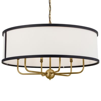 Kichler Heddle Chandelier - Color: Brass - Size: 6 light - 52466NBR