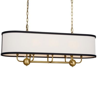 Kichler Heddle Linear Chandelier - Color: Brass - Size: 8 light - 52467NBR