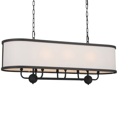 Kichler Heddle Linear Chandelier - Color: Black - Size: 8 light - 52467BKT