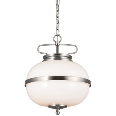 Kichler Opal Pendant Light - Color: White - Size: 2 light - 52478CLP