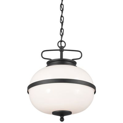 Kichler Opal Pendant Light - Color: White - Size: 2 light - 52478BKT