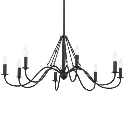 Kichler Freesia Chandelier - Color: Black - Size: 38 - 52456BKT