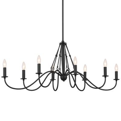 Kichler Freesia Oval Chandelier - Color: Black - 52457BKT