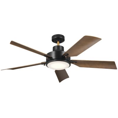 Kichler Guardian LED Ceiling Fan - Color: Black - Number of Blades: 5 - Bla