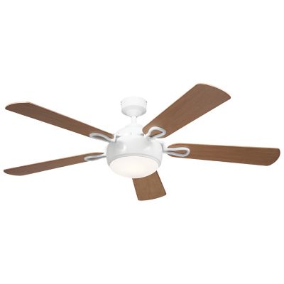 Kichler Humble LED Ceiling Fan - Color: White - Number of Blades: 5 - Blade