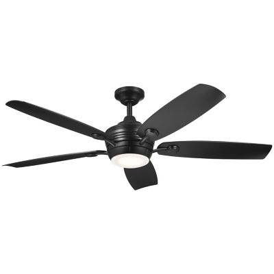 Kichler Tranquil Outdoor LED Ceiling Fan - Color: Black - Number of Blades: