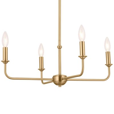 Kichler Pallas Mini Chandelier - Color: Brass - Size: 4 light - 52520BNB