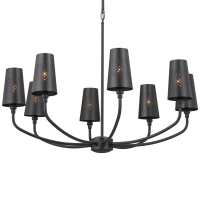 Kichler Adeena Chandelier - Color: Black - Size: 8 light - 52509BK