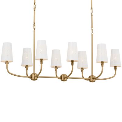 Kichler Adeena Linear Chandelier - Color: Brass - Size: 8 light - 52510BNB