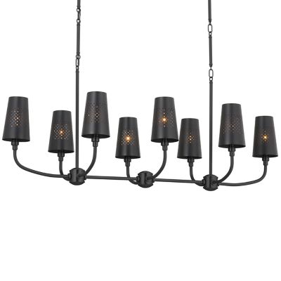 Kichler Adeena Linear Chandelier - Color: Black - Size: 8 light - 52510BK