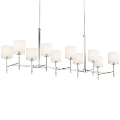 Kichler Ali Linear Chandelier - Color: Silver - Size: 10 light - 52503PN