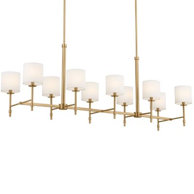 Kichler Ali Linear Chandelier - Color: Brass - Size: 10 light - 52503BNB