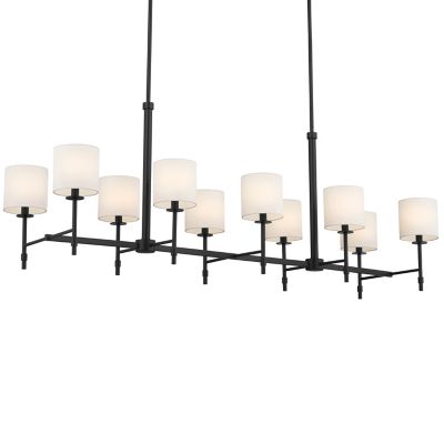 Kichler Ali Linear Chandelier - Color: Black - Size: 10 light - 52503BK