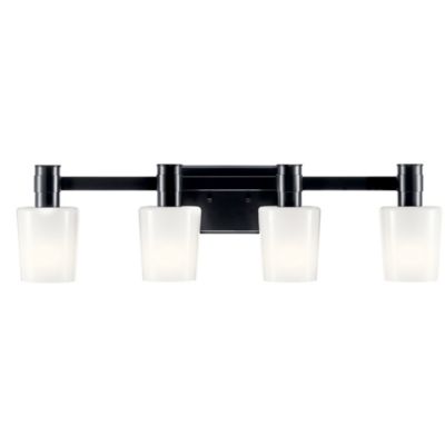 Kichler Adani Vanity Light - Color: Black - Size: 4 light - 55177BK