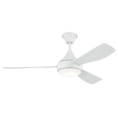 Kichler Ample LED Hugger Ceiling Fan - Color: White - 310354WH