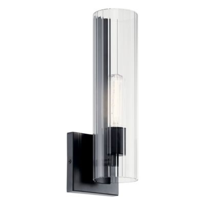 Kichler Jemsa Bath Sconce - Color: Black - Size: 1 light - 55165BK