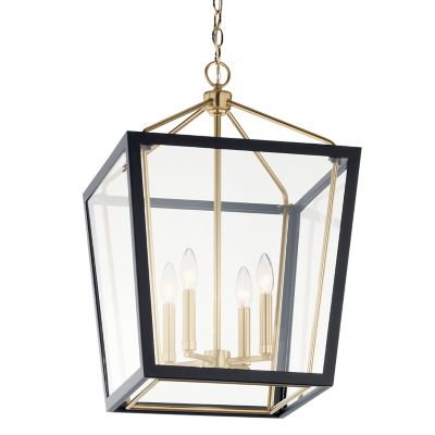 Kichler Delvin Pendant Light - Color: Black - Size: 24 - 52619CPZBK