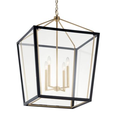 Kichler Delvin Pendant Light - Color: Black - Size: 32 - 52620CPZBK