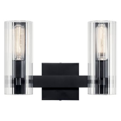 Kichler Jemsa Vanity Light - Color: Black - Size: 2 light - 55167BK