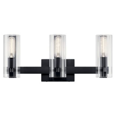 Kichler Jemsa Vanity Light - Color: Black - Size: 3 light - 55168BK