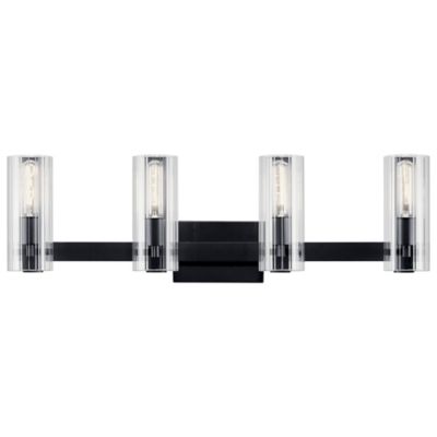 Kichler Jemsa Vanity Light - Color: Black - Size: 4 light - 55169BK