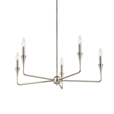 Kichler Alvaro Chandelier - Color: Silver - Size: 5 light - 52689PN